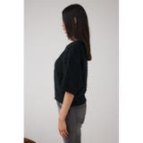 Wジップ5分袖ツイードニット | AZUL BY MOUSSY | 詳細画像6 