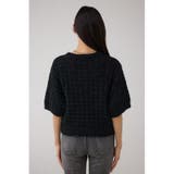 Wジップ5分袖ツイードニット | AZUL BY MOUSSY | 詳細画像7 