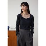 ダイヤネック長袖リブトップス | AZUL BY MOUSSY | 詳細画像14 