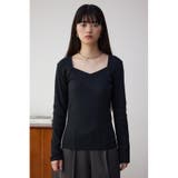 ダイヤネック長袖リブトップス | AZUL BY MOUSSY | 詳細画像16 