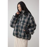 B-HEAT フード付き中綿チェックジャケット | AZUL BY MOUSSY | 詳細画像1 