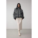 B-HEAT フード付き中綿チェックジャケット | AZUL BY MOUSSY | 詳細画像4 