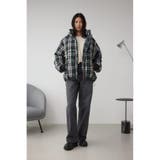 B-HEAT フード付き中綿チェックジャケット | AZUL BY MOUSSY | 詳細画像5 