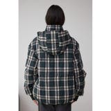 B-HEAT フード付き中綿チェックジャケット | AZUL BY MOUSSY | 詳細画像8 