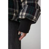 B-HEAT フード付き中綿チェックジャケット | AZUL BY MOUSSY | 詳細画像14 