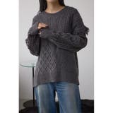 C.GRY | スイッチングフリンジニット | AZUL BY MOUSSY