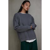GRY | スポンディッシュケーブルニット | AZUL BY MOUSSY