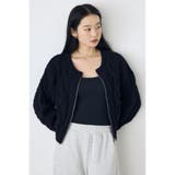 BLK | ダブルジップニットカーディガン | AZUL BY MOUSSY