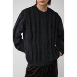 BLK | スウィッチングコンビネーションニット | AZUL BY MOUSSY