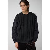 スウィッチングコンビネーションニット | AZUL BY MOUSSY | 詳細画像1 