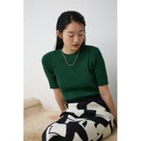 ハーフスリーブクルーネックニット | AZUL BY MOUSSY | 詳細画像24