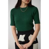 D/GRN3 | ハーフスリーブクルーネックニット | AZUL BY MOUSSY