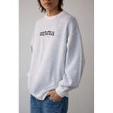 WHT | ロゴジャガードニット | AZUL BY MOUSSY
