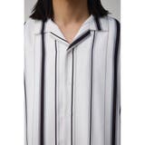梨地マルチストライプシャツ | AZUL BY MOUSSY | 詳細画像8