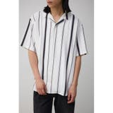柄WHT5 | 梨地マルチストライプシャツ | AZUL BY MOUSSY