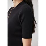 ハーフスリーブクルーネックリブトップス | AZUL BY MOUSSY | 詳細画像31
