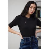 ハーフスリーブクルーネックリブトップス | AZUL BY MOUSSY | 詳細画像24