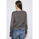 リネンタッチクルーネックニットカーディガン | AZUL BY MOUSSY | 詳細画像15
