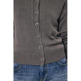 リネンタッチクルーネックニットカーディガン | AZUL BY MOUSSY | 詳細画像18