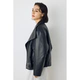 フェイクレザースタンド中綿キルティングブルゾン | AZUL BY MOUSSY | 詳細画像5