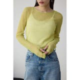 YEL | シュリンクチュールトップス | AZUL BY MOUSSY
