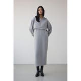 レイヤード風裏起毛フーディーワンピース | AZUL BY MOUSSY | 詳細画像17 
