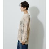 BACK SLIT CROCHET KNIT | AZUL BY MOUSSY | 詳細画像26