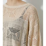 BACK SLIT CROCHET KNIT | AZUL BY MOUSSY | 詳細画像28
