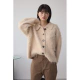 シャギー襟付きニットカーデ | AZUL BY MOUSSY | 詳細画像3 