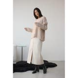 フェイクレザー/スエードジップタイトスカート | AZUL BY MOUSSY | 詳細画像3