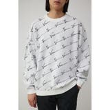 柄WHT5 | 総柄長袖ニットプルオーバー | AZUL BY MOUSSY