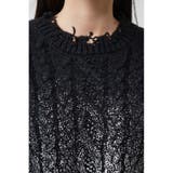 ダメージ箔グラデーションニットトップス | AZUL BY MOUSSY | 詳細画像18