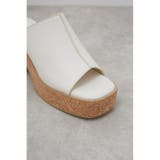 CENTER SEAM CORK WEDGE SANDALS | AZUL BY MOUSSY | 詳細画像5 