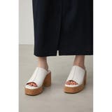 CENTER SEAM CORK WEDGE SANDALS | AZUL BY MOUSSY | 詳細画像9 