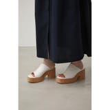 CENTER SEAM CORK WEDGE SANDALS | AZUL BY MOUSSY | 詳細画像10 