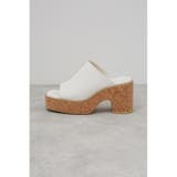 CENTER SEAM CORK WEDGE SANDALS | AZUL BY MOUSSY | 詳細画像2 