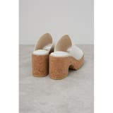 CENTER SEAM CORK WEDGE SANDALS | AZUL BY MOUSSY | 詳細画像4 