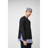 SHIRT LAYERED KNIT TOPS | AZUL BY MOUSSY | 詳細画像2