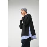 SHIRT LAYERED KNIT TOPS | AZUL BY MOUSSY | 詳細画像3