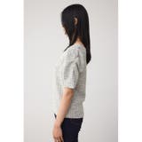 カットツイード袖ギャザートップス | AZUL BY MOUSSY | 詳細画像5 