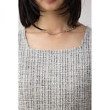 カットツイード袖ギャザートップス | AZUL BY MOUSSY | 詳細画像7 