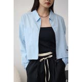 L/BLU1 | ロゴプリントショートシャツ | AZUL BY MOUSSY