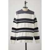 柄WHT5 | モールボーダーコンビネーションニット | AZUL BY MOUSSY