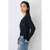 フロントギャザーレイヤードカットカーディガン | AZUL BY MOUSSY | 詳細画像14 