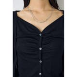 フロントギャザーレイヤードカットカーディガン | AZUL BY MOUSSY | 詳細画像17 