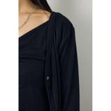 フロントギャザーレイヤードカットカーディガン | AZUL BY MOUSSY | 詳細画像18 