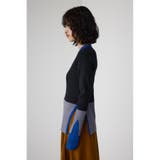 カラーブロッキングリブニット | AZUL BY MOUSSY | 詳細画像6