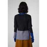 カラーブロッキングリブニット | AZUL BY MOUSSY | 詳細画像7
