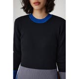 カラーブロッキングリブニット | AZUL BY MOUSSY | 詳細画像8