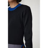 カラーブロッキングリブニット | AZUL BY MOUSSY | 詳細画像9